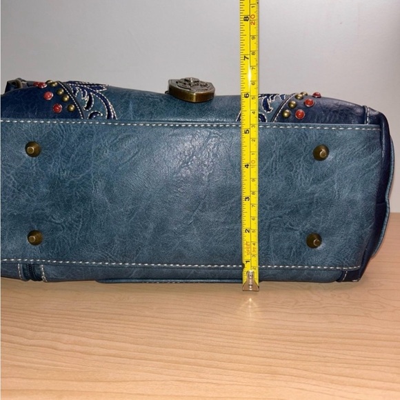 Montana West Blue Conceal Carry Purse, NWOT - Picture 9 of 16